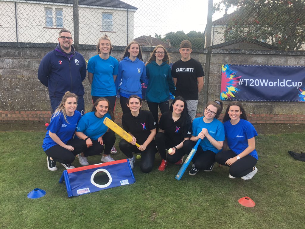 Our Sports Ambassadors who gave over 650 pupils from over Dundee a taster in cricket at the <a href="/ICC/">ICC</a> Women’s World Cup Qualifier held <a href="/the_forfs/">Forfarshire CC</a> #sportforlife #grove #sportsambassadors #cricket