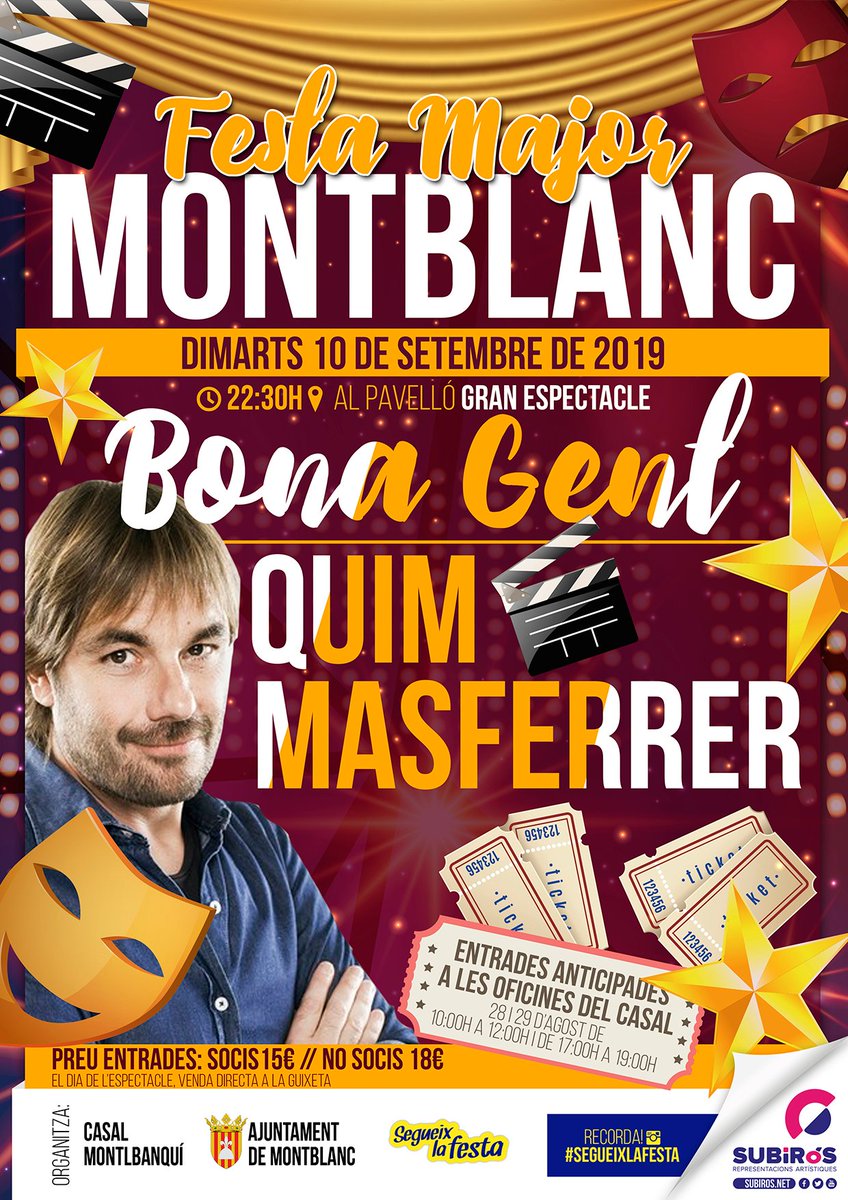 Seguim amb un Setembre amb magnífiques #FestesMajors!
HI ESTEU CONVIDATS!!!
#festamajor2019 #setembre #ballaruca #segueixlafesta
-----
facebook.com/SUBiROSReprese…