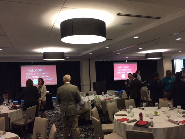 OhioStateERIK's tweet photo. Attendees are starting to gather for our Ohio Startup & Venture Capital Summit. We are excited to feature startups from @OhioState @ohiou @CLE_State @UToledo @uakron @WrightPattAFB today. #OhioStateStartups https://t.co/bFkBeMyDnL