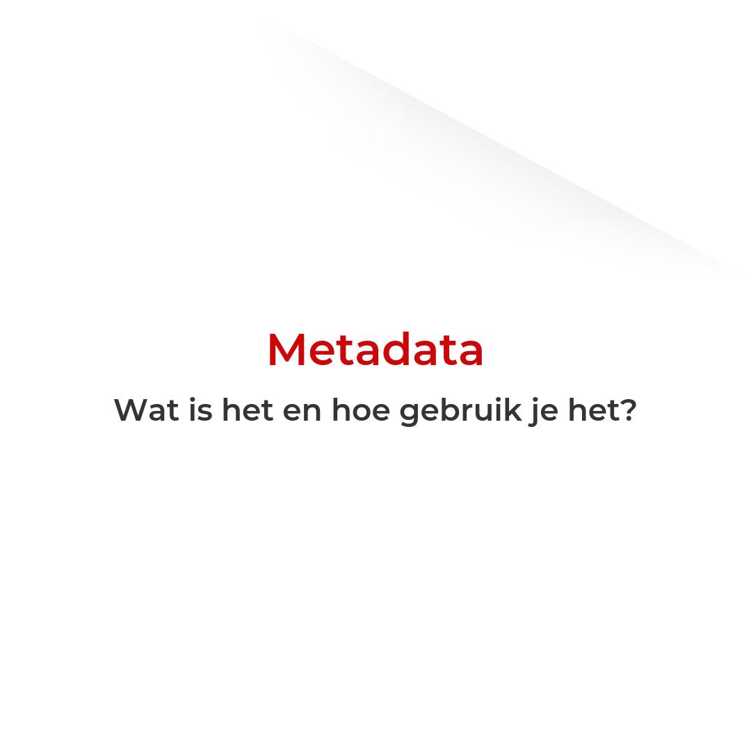 UXMen_Belgium's tweet photo. Metadata: wat het is en waarom je het moet implementeren op je website lees je in onze laatste blog > https://t.co/9xgUr2toIH https://t.co/155eDKrvkP