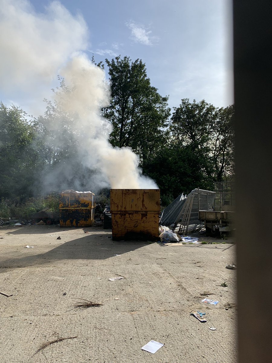 Skip fire at Lady Dixon Park <a href="/belfastcc/">Belfast City Council</a> 4:30pm Thurs 5th Sep