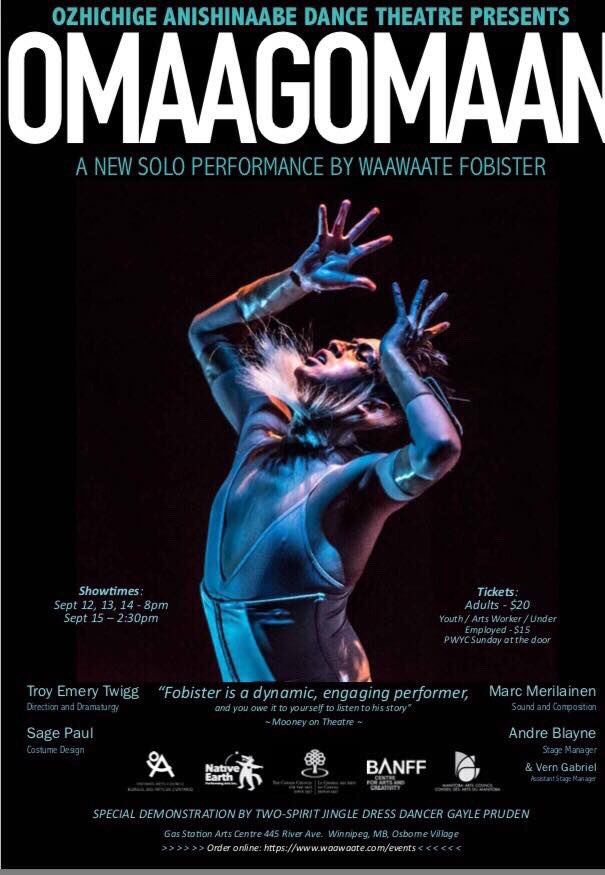 Solo performance directed by Blackfoot artist <a href="/TroyEmeryTwigg/">Troy Emery Twigg</a> at the <a href="/GasStationArts/">GasStationArtsCentre</a> in Winnipeg this month from September 12th through the 15th! Support these artists that have worked so hard to make this show come alive #art #dance #dancer #BlackfeetNation👣 #BlackfootNation