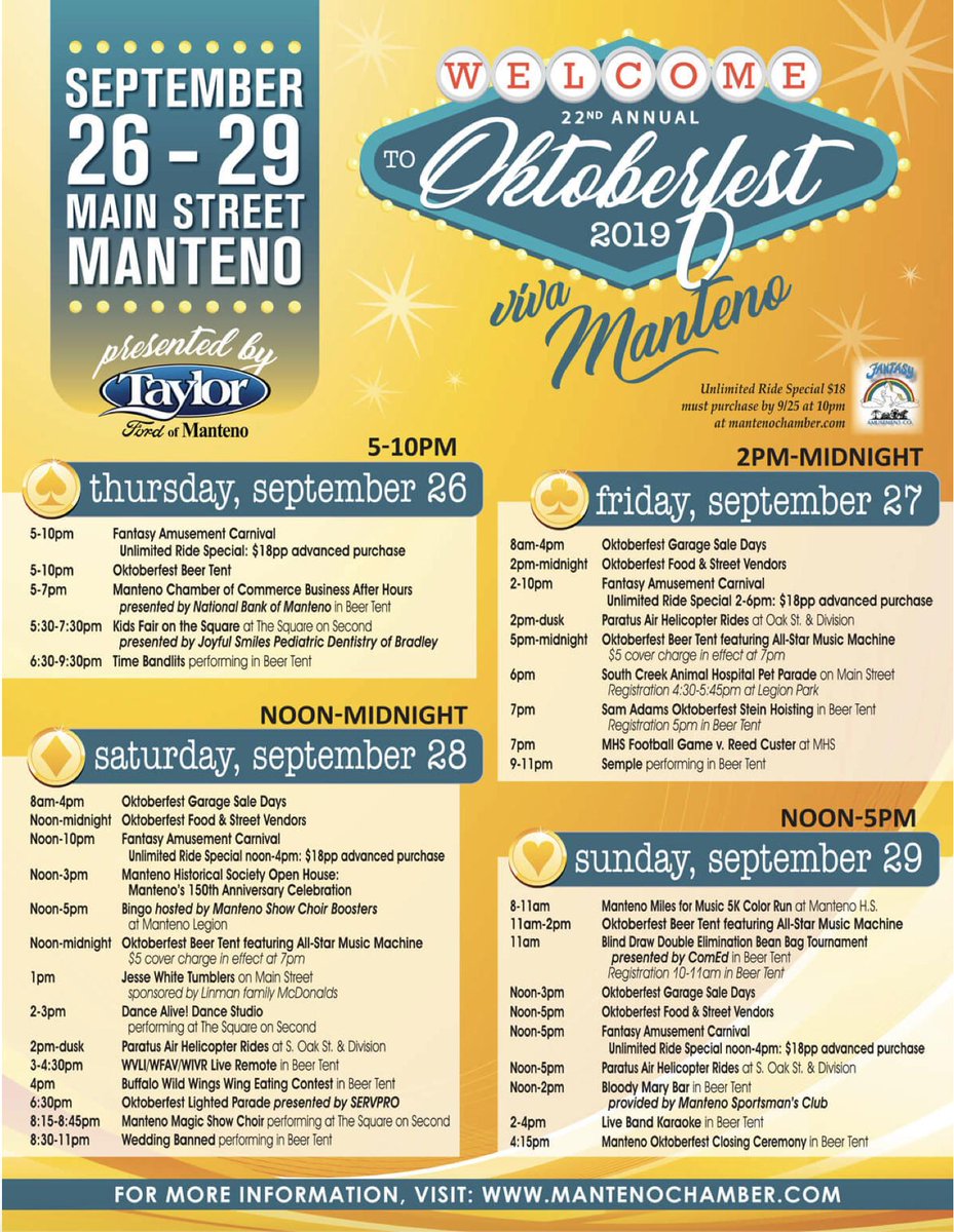 In case you missed it... Oktoberfest is just around the corner, and we are so excited to have our biggest year yet! #Oktoberfest #VisitKankakeeCounty