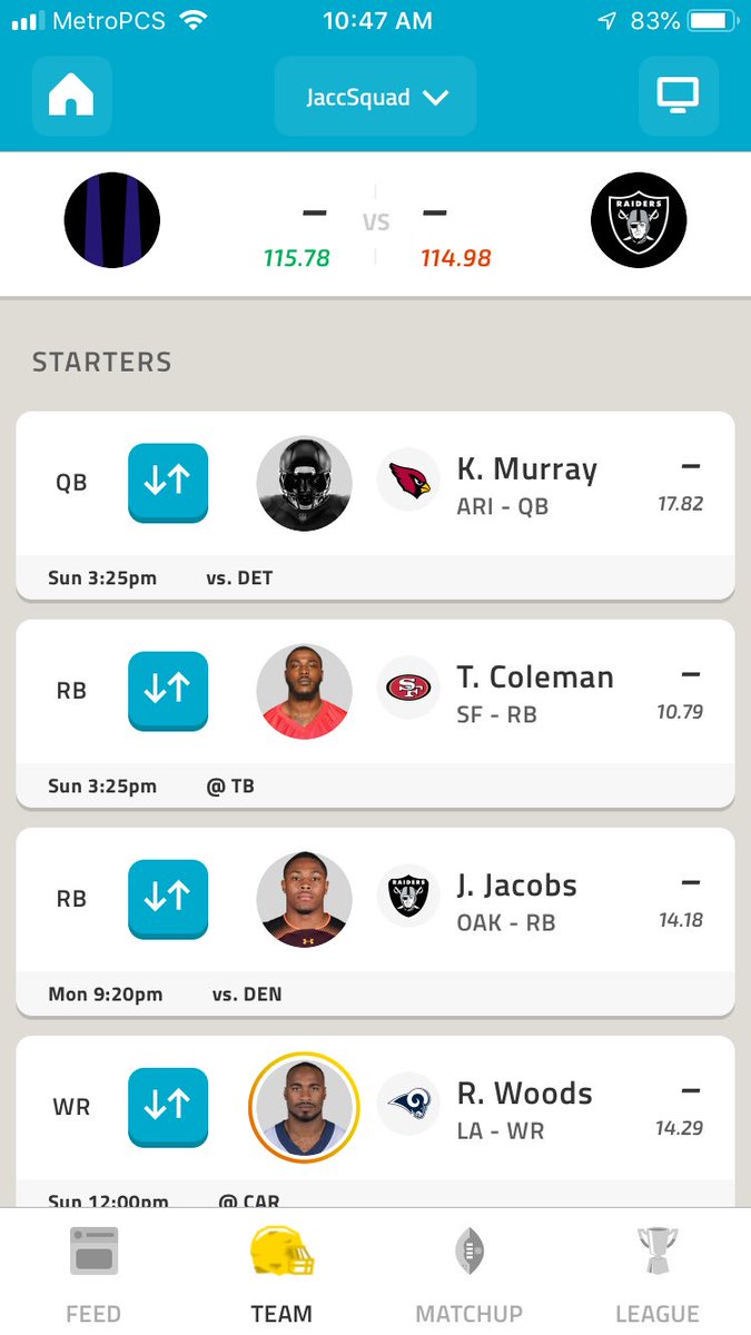 XavierJ5200's tweet photo. @NFLFantasy https://t.co/BqVRpjaDfh