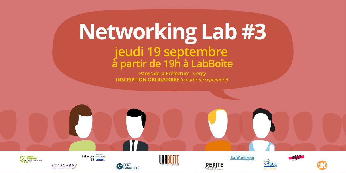LabBoite's tweet image. SAVE THE DATE - Entrepreneurs, étudiants, porteurs de projets, participez à la troisième rencontre de rentrée : Networking Lab ! Développez votre réseau, découvrez les structures d'accompagnement locales et pitchez vos projets !
INSCRIPTION OBLIGATOIRE &amp;gt; forms.gle/iBCbirXUFR5euT…