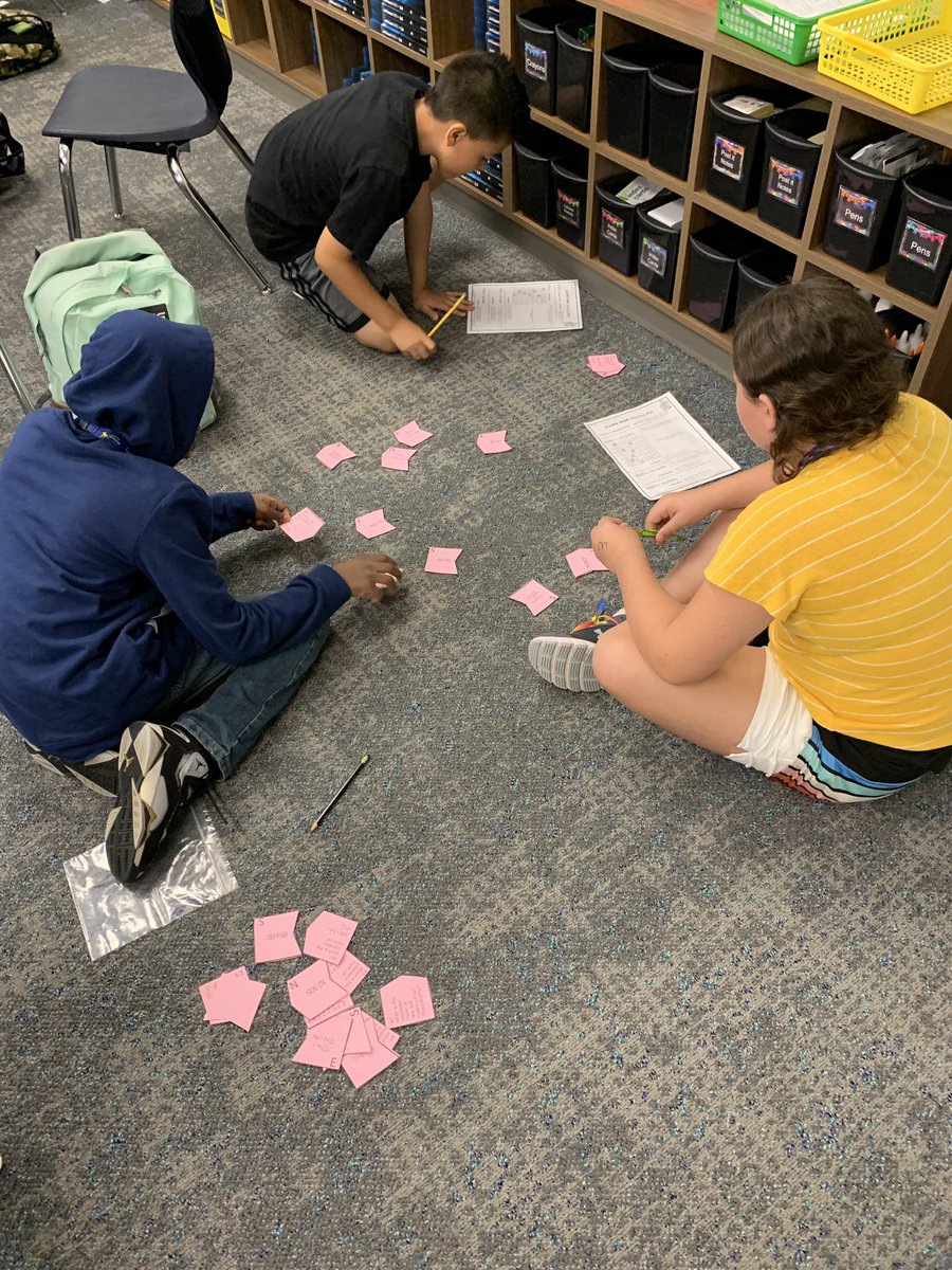 Students are solving puzzles to escape from the Decimal Place Value Haunted House! #creechpride #sce