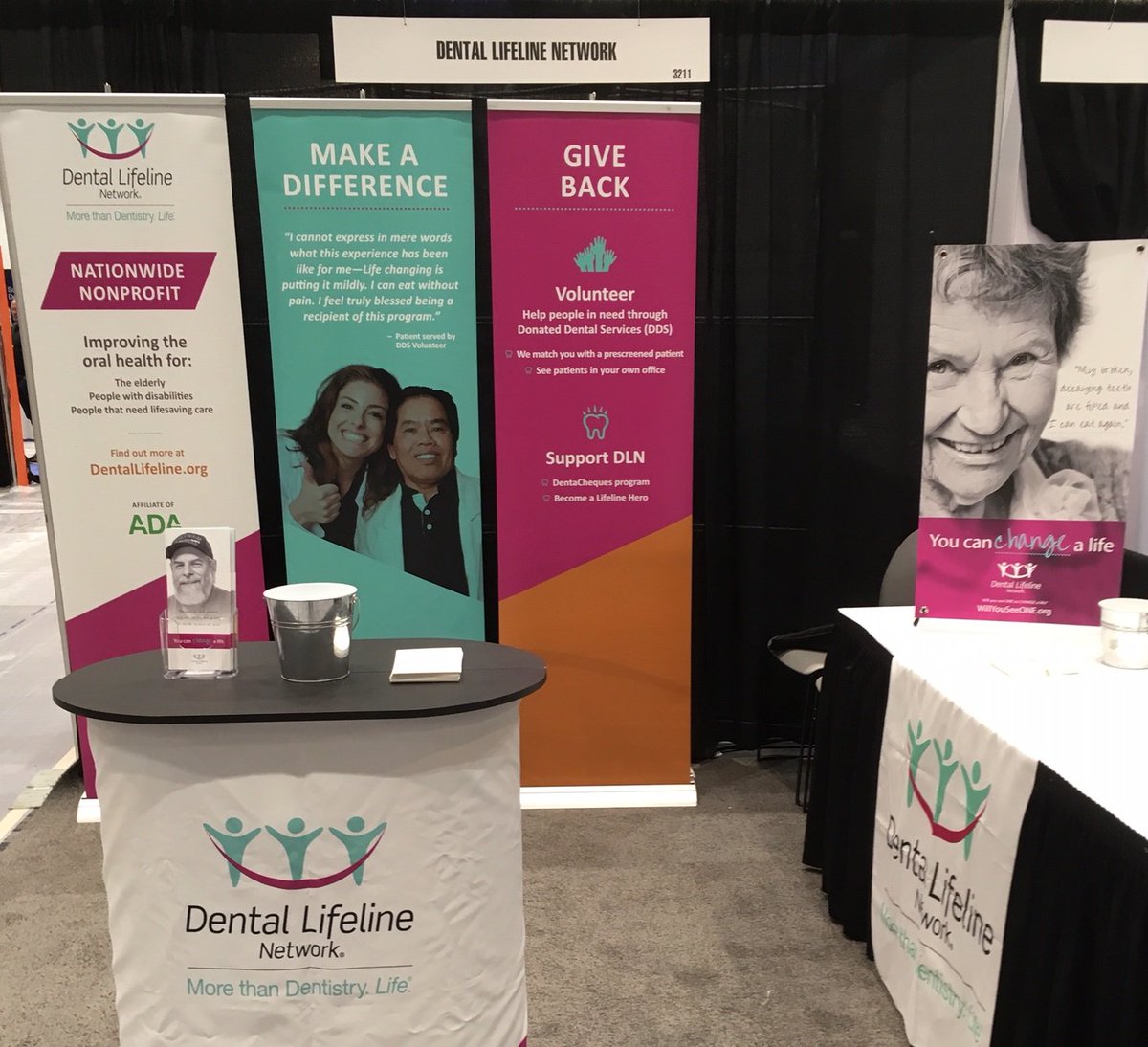 DentalLifeline's tweet photo. We're at #ADAFDI! Swing by Booth 3211 and learn more about DLN! https://t.co/kgUgjyuh3u