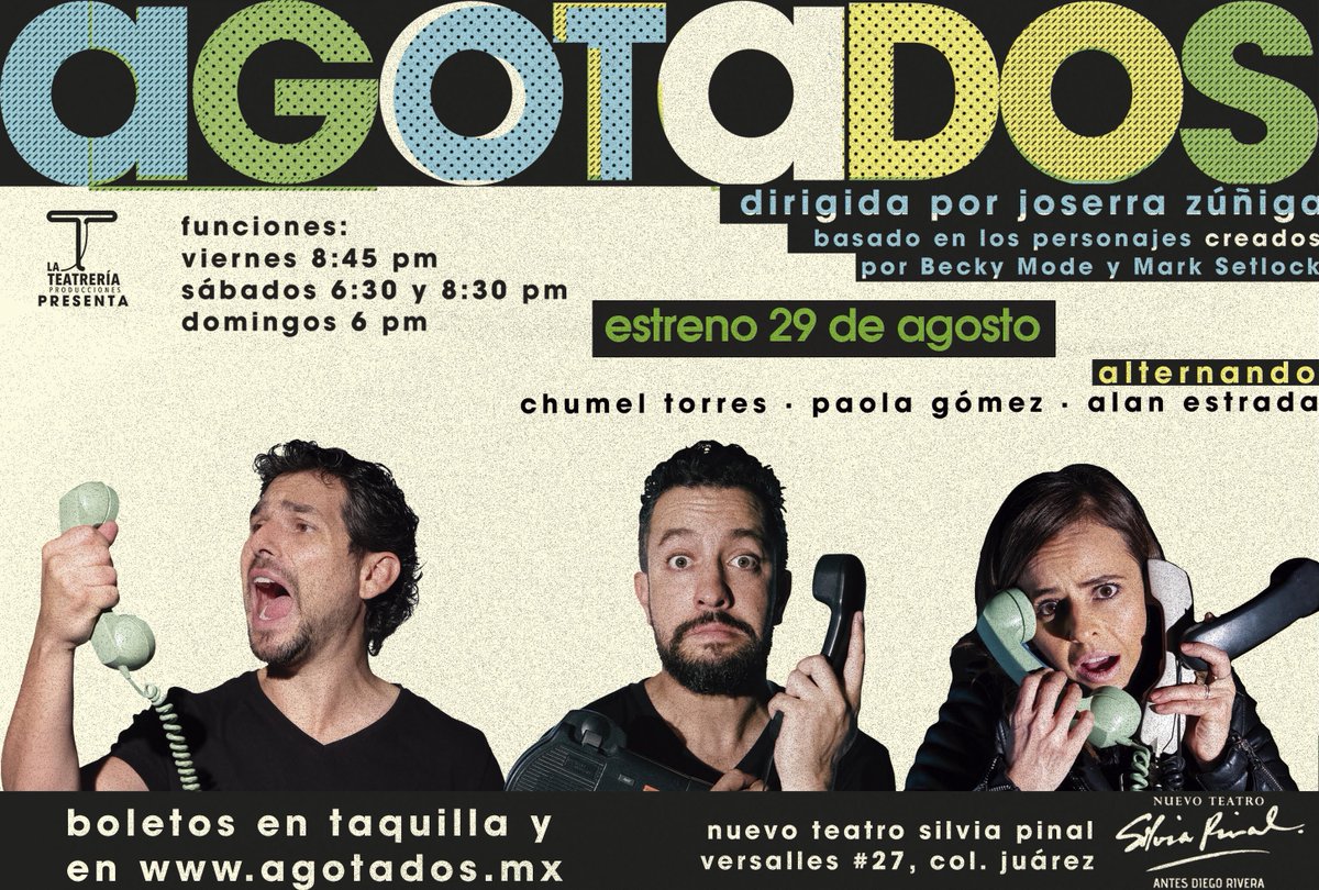 ¡Gracias a todos los que participaron!
Ya nos comunicamos con los ganadores 🤩🤩
(Pequeña aclaración, <a href="/LaTeatreria/">La Teatrería</a> presenta #AGOTADOS pero las funciones son en el Nuevo Teatro Silvia Pinal (Versalles 27, Col. Juárez) 😁

Aclarado el punto, les reiteramos nuestra gratitud! 😁