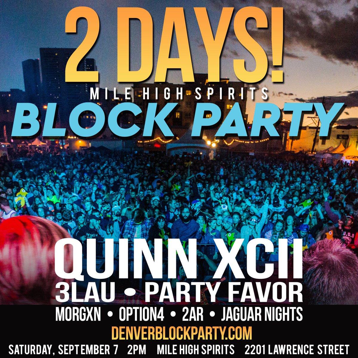 Who is ready for the <a href="/MileHighSpirits/">Mile High Spirits</a> block party on SATURDAY?? Tag a friend you want to bring with you this weekend!