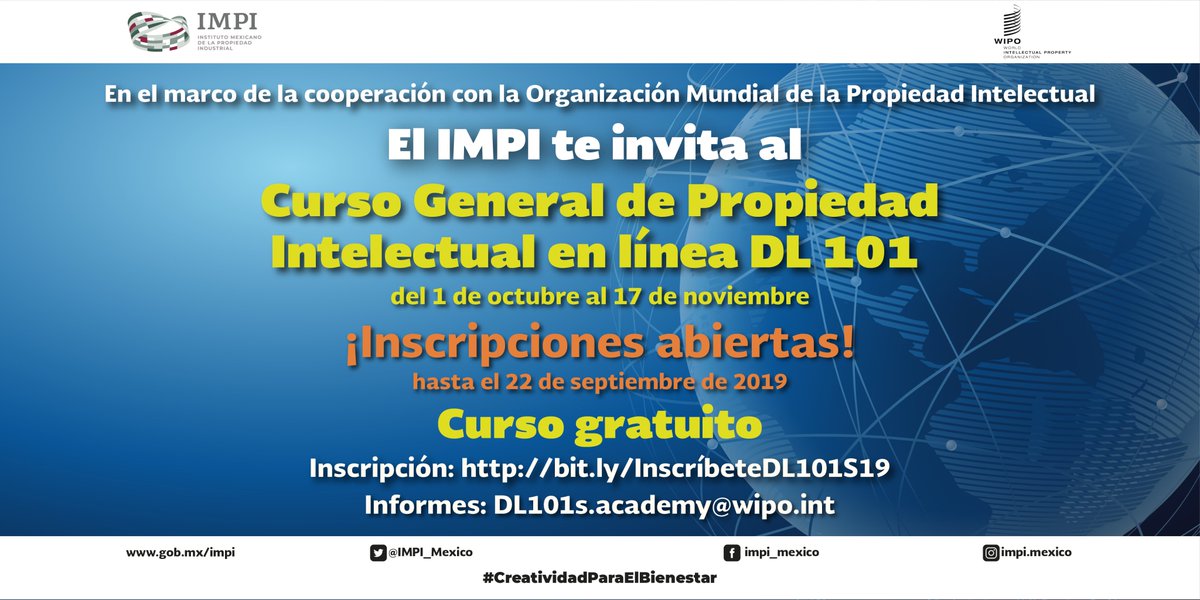 Curso general de propiedad intelectual 2019 Curso general de propiedad intelectual 2019