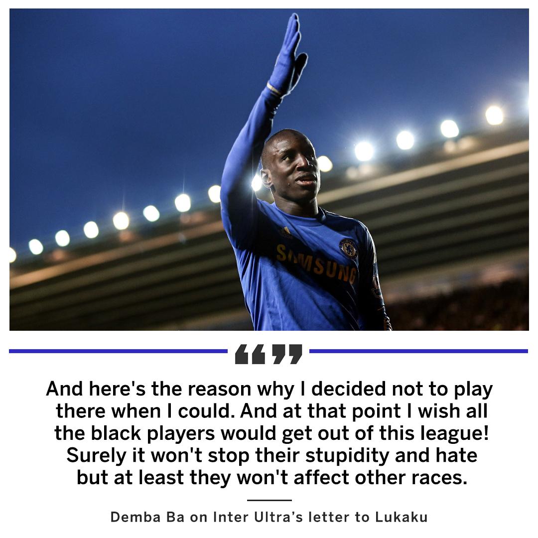 Espn Uk On Twitter Demba Ba Says Black Footballers Should Leave Serie A