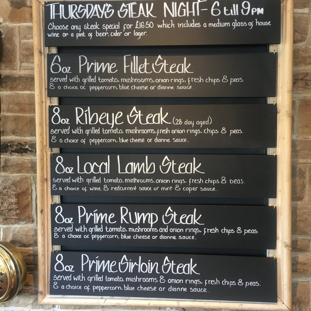 MillstoneInnUK's tweet photo. It’s Thursday Steak Night !!!! Prime 28 day matured steak from a choice of 5  only £16,50 including a pint or a medium wine  yes £16.50!!!!  I can’t believe it either!  Get your selves down to Millstone between 6 and 9pm https://t.co/X4aM9NgIuG