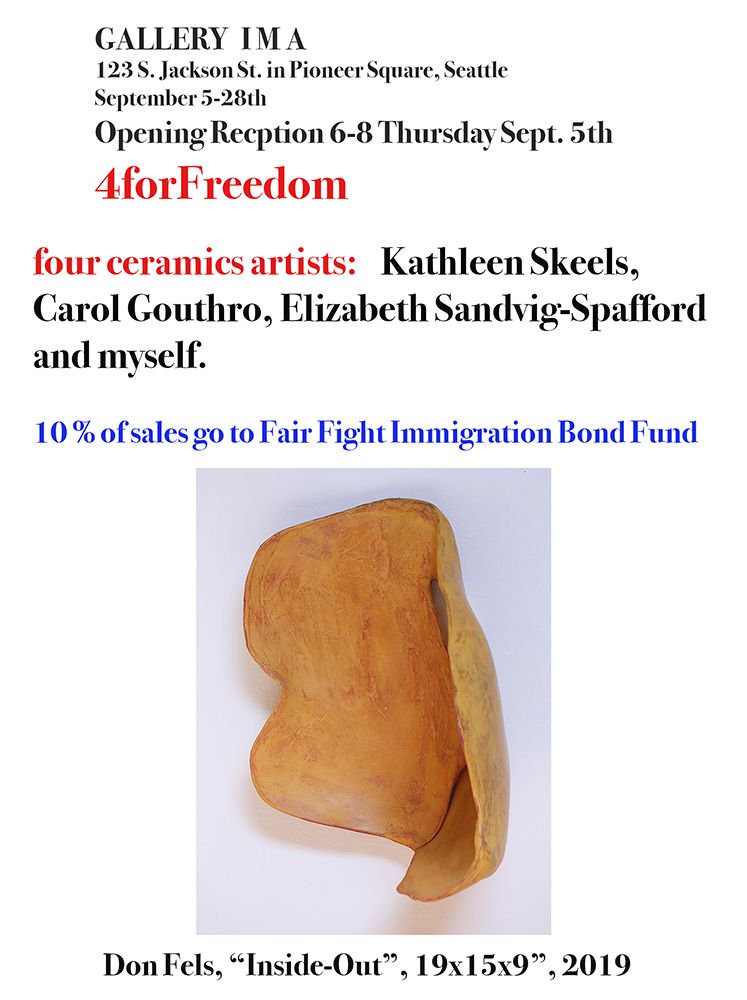 KAC Teaching Artists Carol Gouthro and Don Fels are exhibiting at <a href="/GalleryIMA/">Gallery IMA</a>! Opening reception tonight!