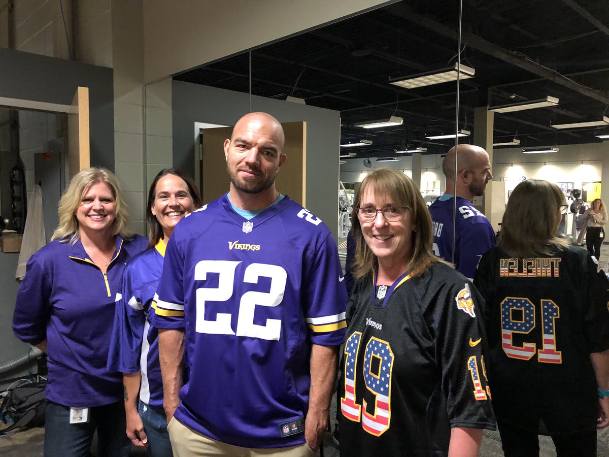 samcguire01's tweet photo. @starkeyhearing #NFL100 Total Rewards loves the Vikings!! Skol!! https://t.co/aYxDA626us