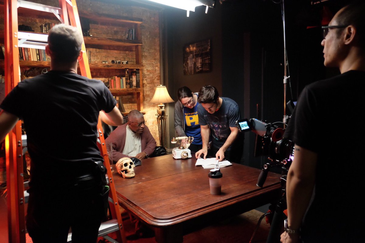 MarkSposato's tweet photo. A good #crew is crucial on set ~ More #BTS 📸 from “Hey, It’s Me” ☎️💀
@CourtneySposato @SVAContinued
#shortfilm #scifi #indiefilm #sciencefictionmovies #scifishort #codirectors #cowriters #scififilm #filmmakers #filmmakerslife #newfilm #cinematography #filmdirectors #filmmaking https://t.co/io6Kee4ugb