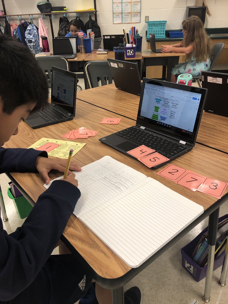 caitlinlandrum's tweet photo. Using our playlists during math centers! #SEL20 #PL https://t.co/aqiEck9byS