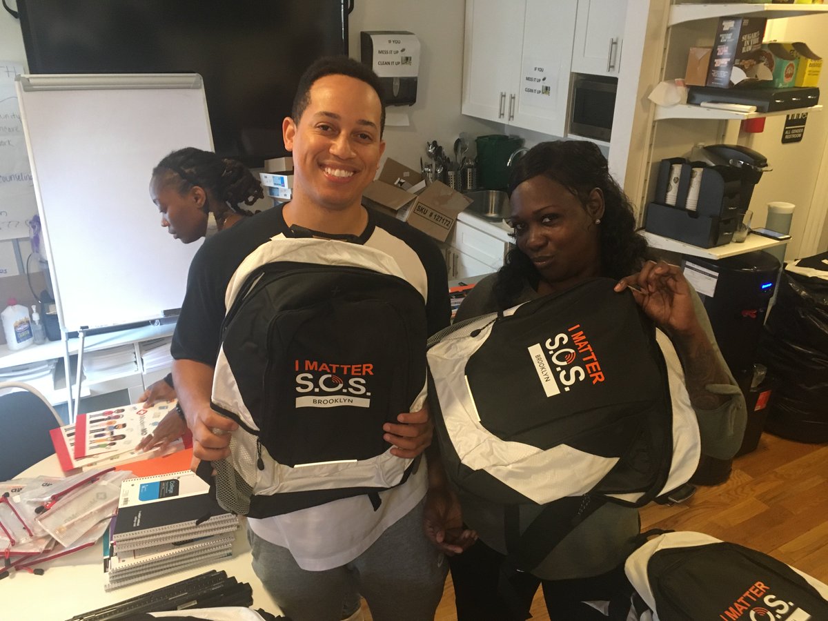 We are hard at work packing these 🔥 backpacks for this weekend’s block party! Will we see you Saturday?