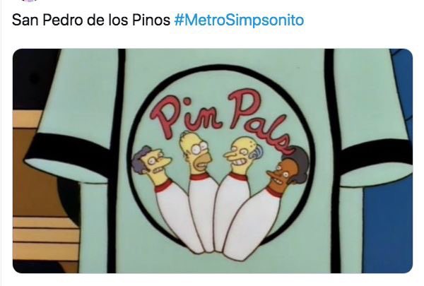 DanielRosasH's tweet photo. Vivo en la Nápoles pero esta es la estación de #MetroSimpsonito más cercana. 😁😁😁 https://t.co/qAqCssMvib