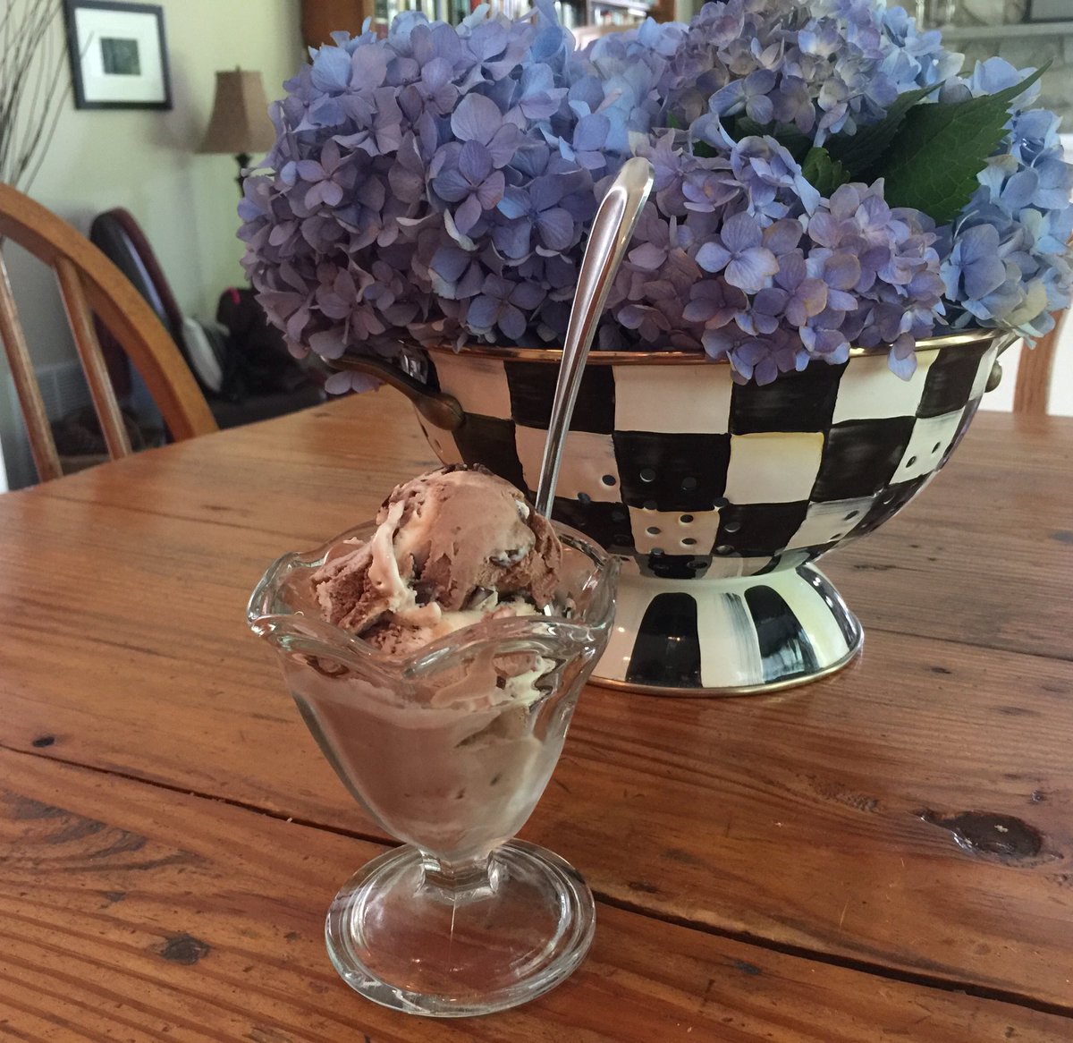 😎Summer favorites😎 🔆Hydrangeas in a pretty colander 🔆Chocolate marshmallow sundae COLANDER: bowl with holes to drain liquid from food 🔗 bit.ly/FunLearn 🔗 bit.ly/English2e 🔗 bit.ly/CollegeInUSA #english #learnenglish #esl #esol #efl #elt #enl