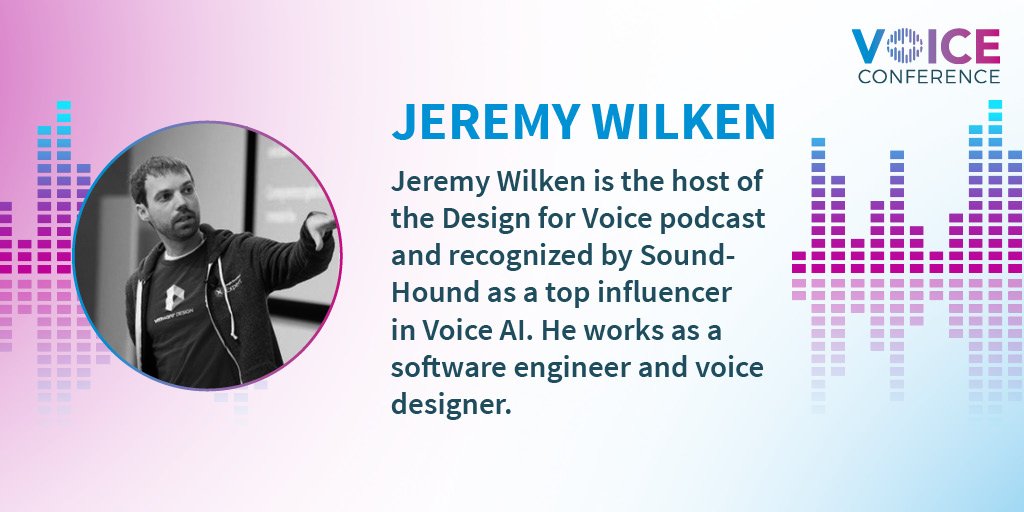 Get to know our speaker of the week <a href="/gnomeontherun/">Jeremy Wilken</a>:

ow.ly/jcHi30ptUXe

#VoiceFirst #VoiceConference #artificialintelligence #Chatbots #VoiceAssistants