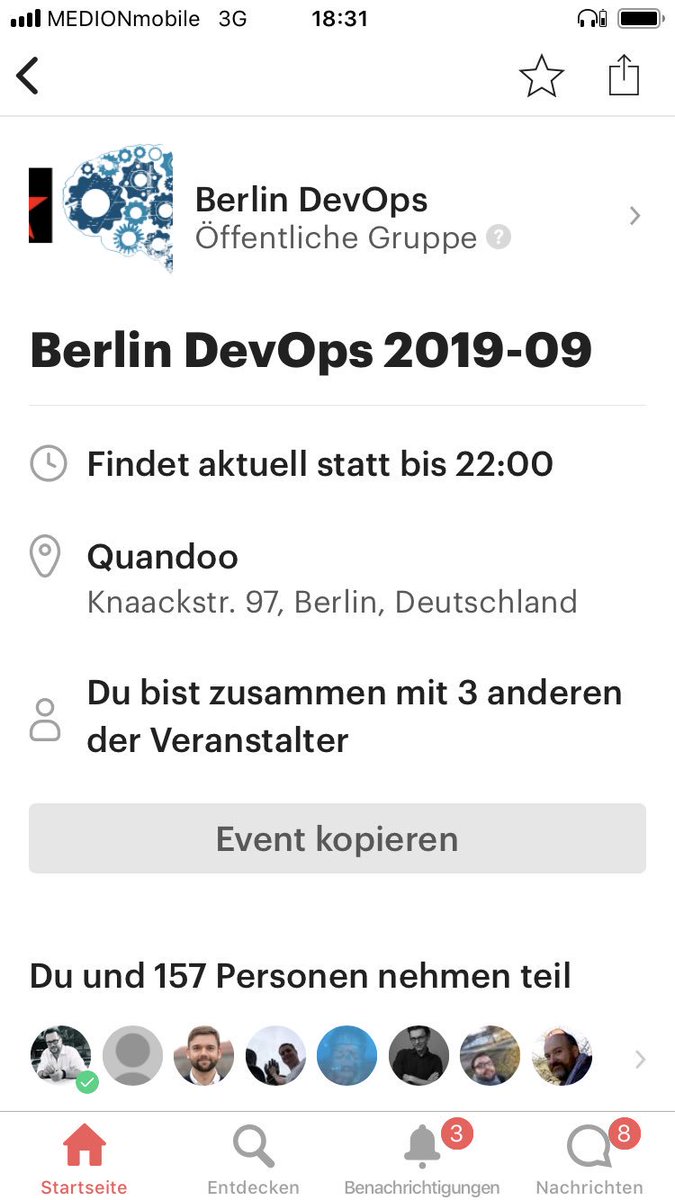 NiHagge's tweet photo. Let the show begin 🎉 #devops #nerd #meetup #berlindevops @EtzionyYair @blndevops   Berlin DevOps 2019-09 https://t.co/lwzytUFWj4 https://t.co/lwzytUFWj4 https://t.co/49c4i9NjcK