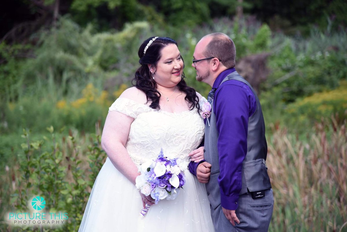 JenJen554V's tweet photo. We did it. Almost 2 weeks ago we got married. #idovigue #AdventuresOfDanAndJen We found love at HD 6209. @DanburyHome @hmalak @AcevedoRosemary https://t.co/6qNfw4USke