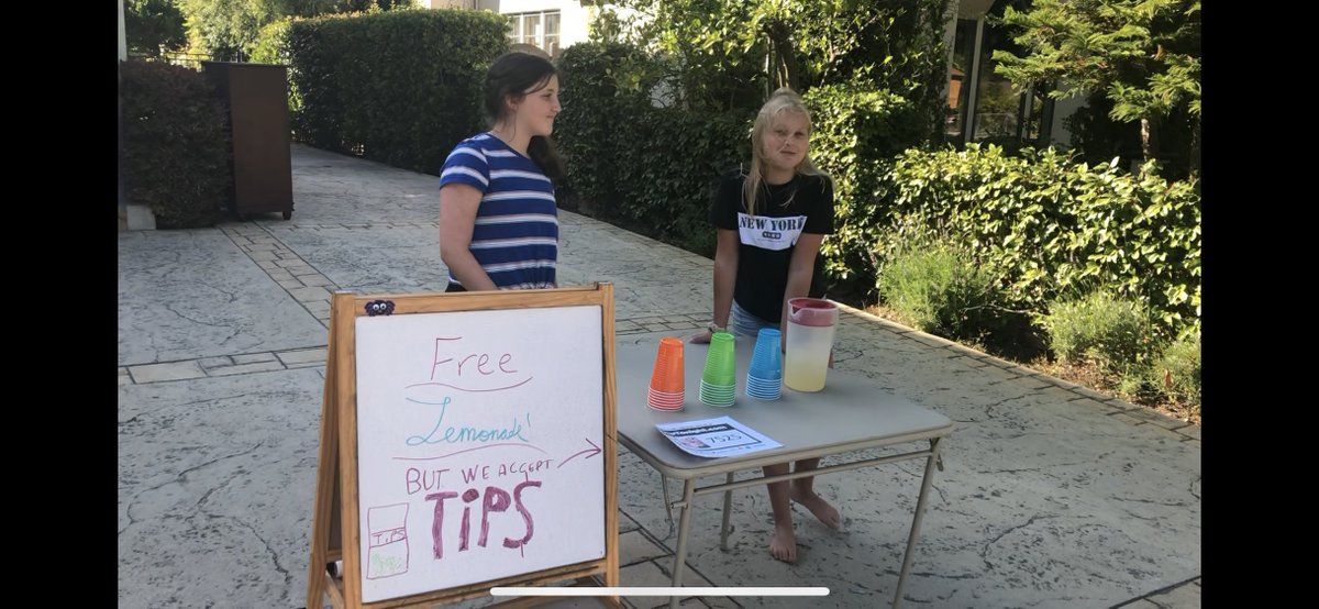 As part of our #tipsinthewild series, we show how some enterprising young #entrepreneurs maximized profit by giving the lemonade away for free, but using tiptonight.com to grab tips.