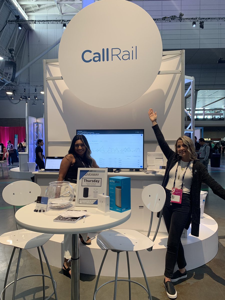 bridgetgraf's tweet image. Come see us!!!! @CallRail at #INBOUND19