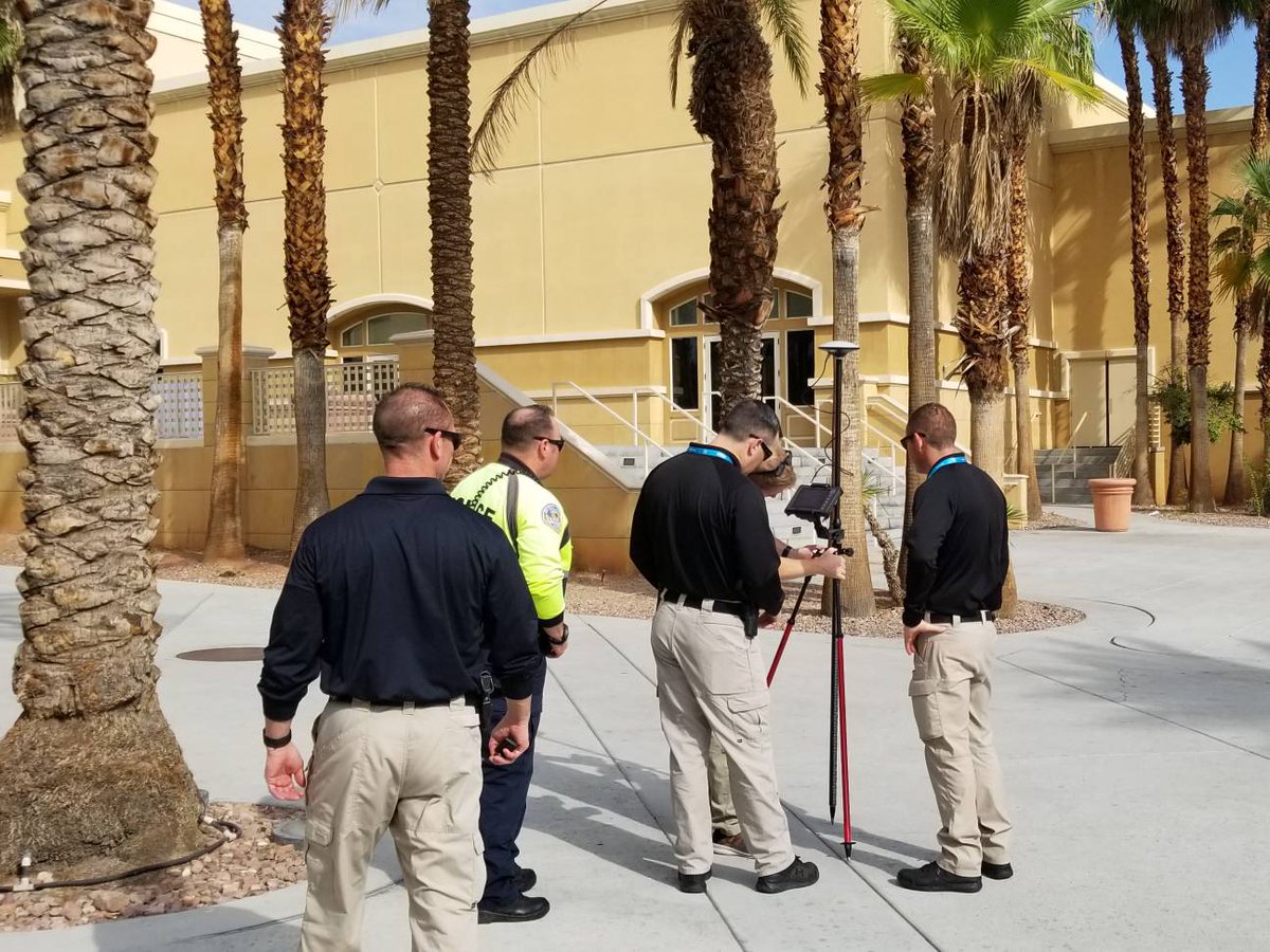 SundanceMedia's tweet photo. Showcasing the #DTResearch tablet and #ForensicMapping GIS solution at #InterDrone2019 for local public saftey.   We will show them how to process the data in #Pix4Dreact on the show floor at 11am!  Drop by booth 805 to learn more! https://t.co/pk1kq6BFdN
