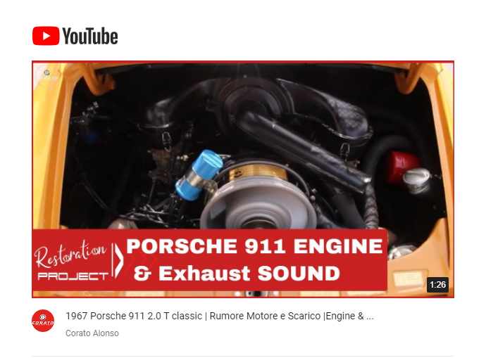 CoratoAlonso's tweet photo. Are you excited about the sound of an iconic #Porsche911 from 1967? Then this is the time to turn up the volume!
🔴 Have a look> https://t.co/PJNAmKX5hZ
&amp; Subscribe to the Youtube channel
_______________
#AuthenticPorscheRestoration #CoratoPorscheClinic https://t.co/sQ0ZTEdONK