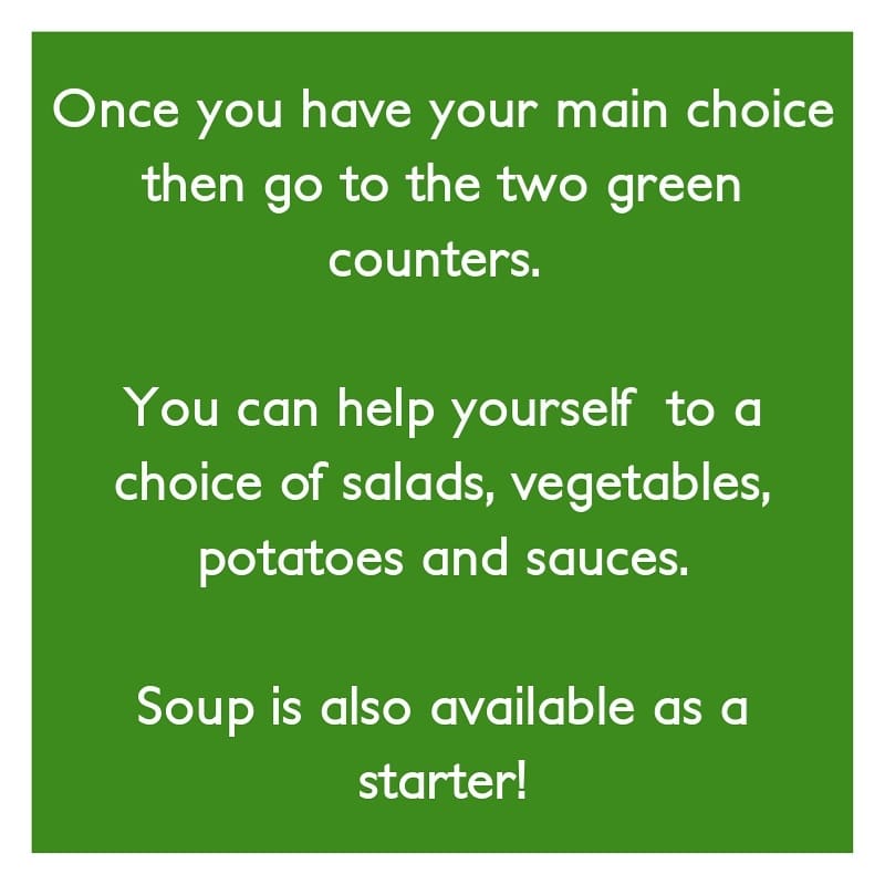 StEdwardsFood's tweet photo. A quick guide to lunch choices on the hot counters. You'll find a full three week menus on @StEdwardsColl website https://t.co/10uxHnTFmU
