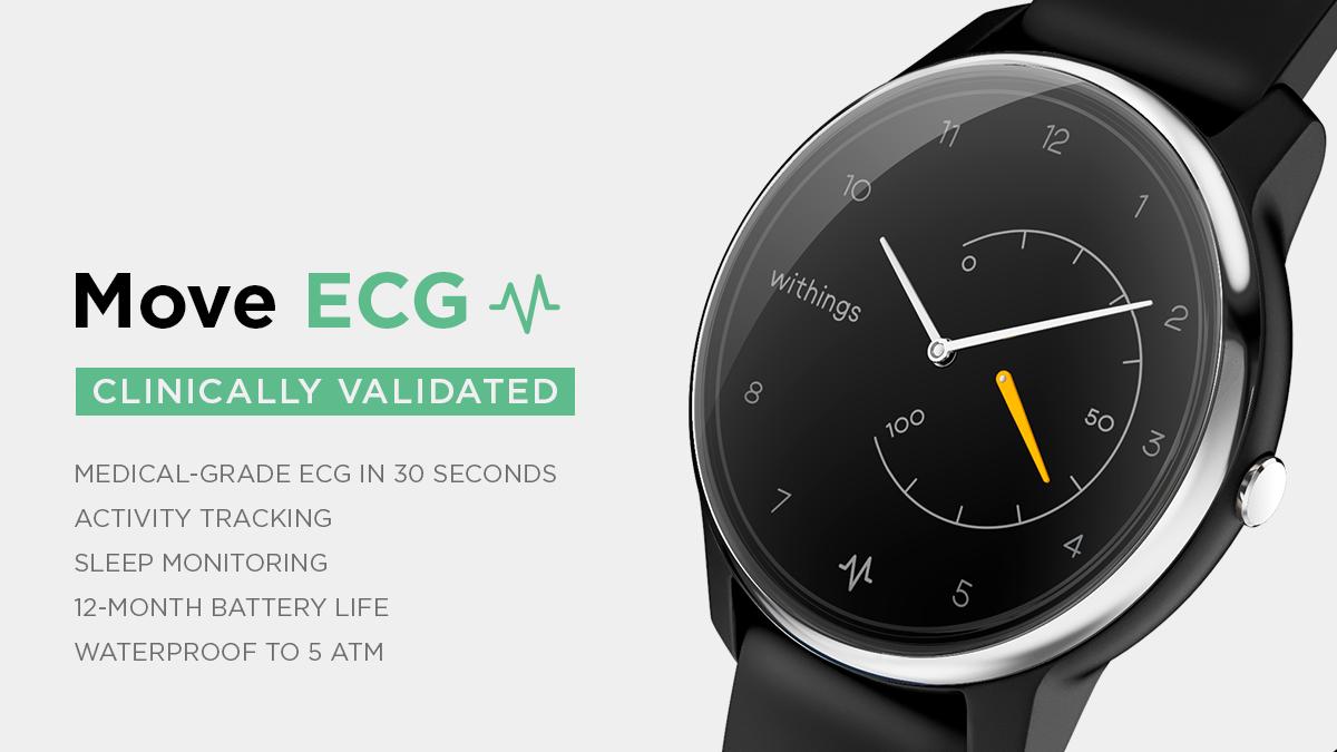 Withings Move ECG is now available in Europe, and provides a medical-grade electrocardiogram to detect Afib: bit.ly/2kq68G4 I’m thankful for the hard work of the engineers and cardiologists leading this innovation to shed light on the most common heart rhythm disorder.