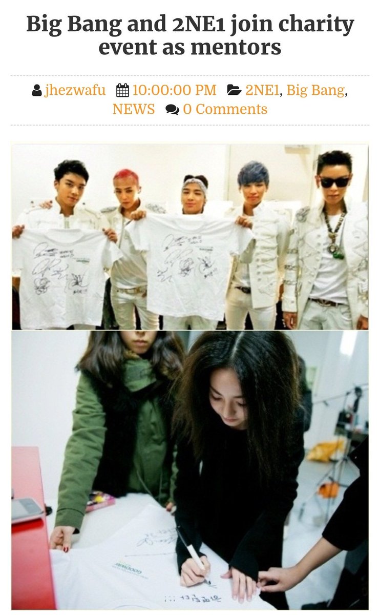 Bigbang and 2ne1 leads as mentors for teenagers who are raising a fund for building schools in Nepal
