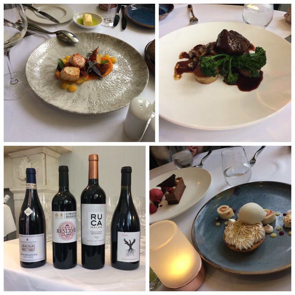 kingsmillshotel's tweet photo. Hereโs some of the beautifully presented dishes and wines experienced during menu tasting @_NessWalk this evening, if you think they look amazing wait until you taste our sumptuous menu at #Torrish our brand new restaurant! #finedinng #highlandhopitality #inverness https://t.co/r4Cqud1KDv