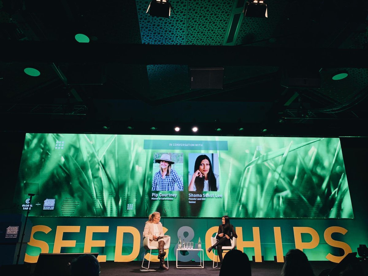 globaltable_aus's tweet photo. We opened the day with Shama Sukul Lee of @SunfedMeats, one of Asia-Pacific’s success stories in the #alternativeprotein, then moved on to the tech, ideas and innovations that are truly pushing us out of our comfort zone. #GlobalTableAus #SaCGlobalTable
https://t.co/jRlw0ooIqy https://t.co/McQnvAJhL3