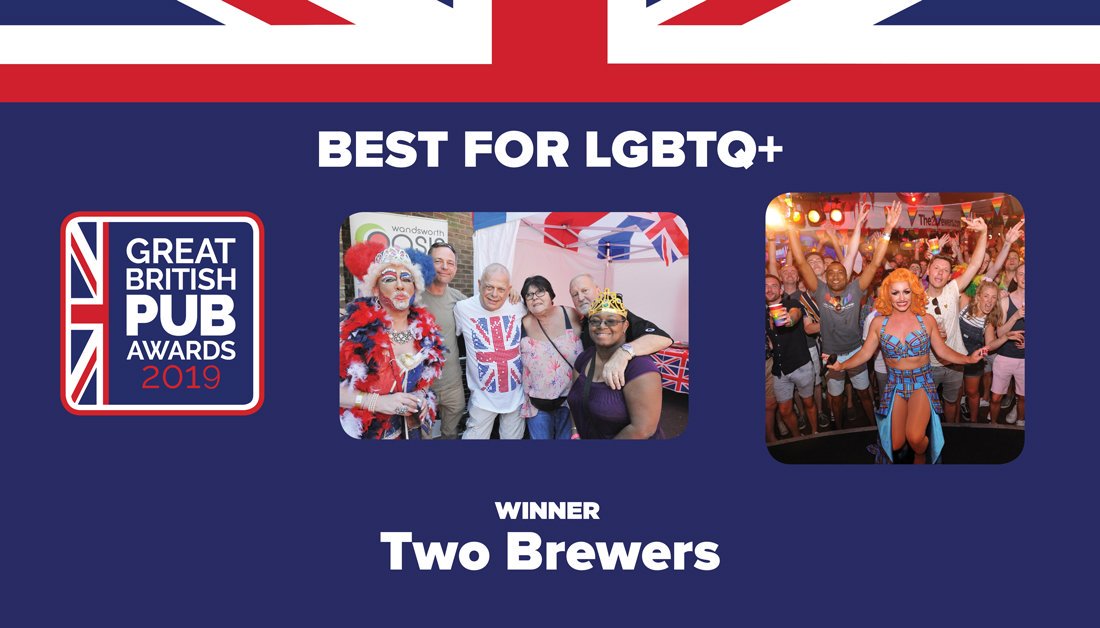 morningad's tweet image. This year's award for Best for LGBTQ+ goes to…. @2BrewersClapham! #PubAwards #LGBTQ