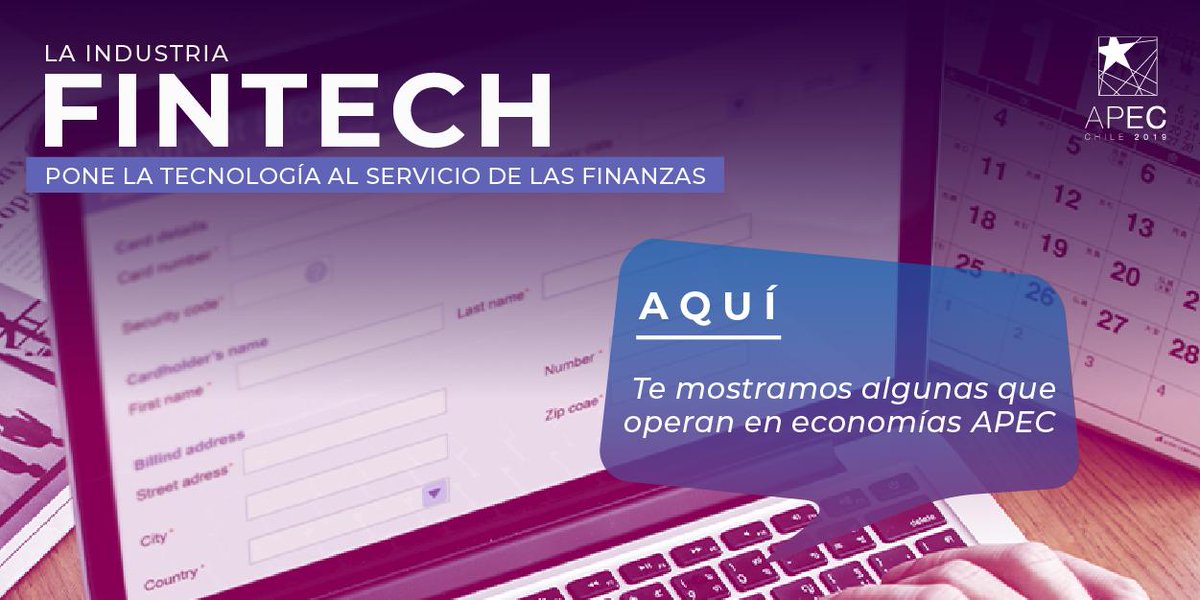 APECChile2019's tweet photo. La industria Fintech está revolucionando el mundo de las finanzas gracias a la tecnología. Conoce aquí algunas plataformas que triunfan en el mundo Fintech y que ya operan en las economías APEC. #APECChile2019 #APECPyme2019 https://t.co/RzgDZVYHed