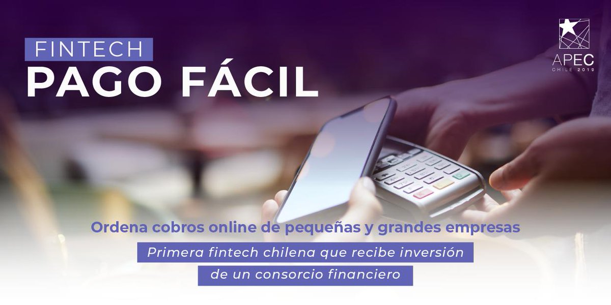 APECChile2019's tweet photo. La industria Fintech está revolucionando el mundo de las finanzas gracias a la tecnología. Conoce aquí algunas plataformas que triunfan en el mundo Fintech y que ya operan en las economías APEC. #APECChile2019 #APECPyme2019 https://t.co/RzgDZVYHed