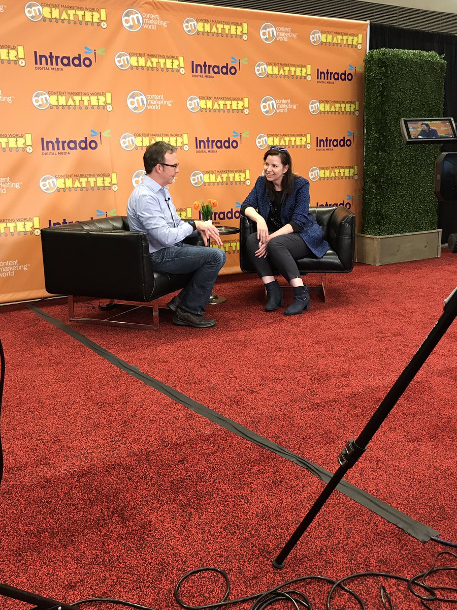 kateo's tweet image. So enjoyed doing a Chatter interview for @CMIContent with @timwasher at #CMWorld about #TechHumanist... and somehow also about what a badass I am for wearing sunglasses on my head on BBC World News. 😂

If I find a link for our interview to share I will post it below. ❤️