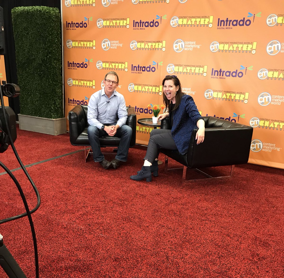 kateo's tweet image. So enjoyed doing a Chatter interview for @CMIContent with @timwasher at #CMWorld about #TechHumanist... and somehow also about what a badass I am for wearing sunglasses on my head on BBC World News. 😂

If I find a link for our interview to share I will post it below. ❤️