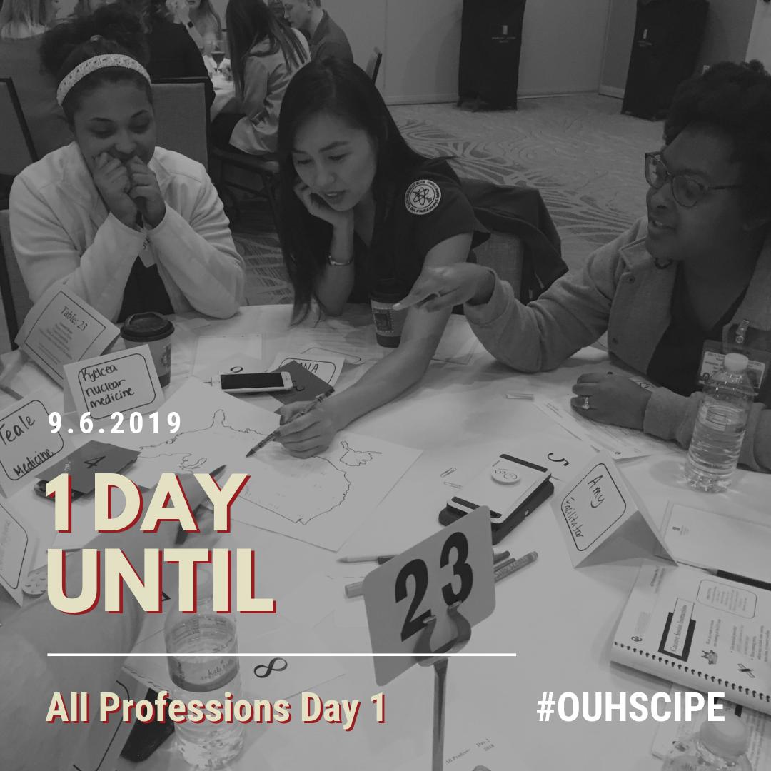 ouhsc_ipe's tweet photo. One day left until APD! We are so excited to learn about, from, and with our students tomorrow. #OUHSCIPE https://t.co/KmkW3ajwEB