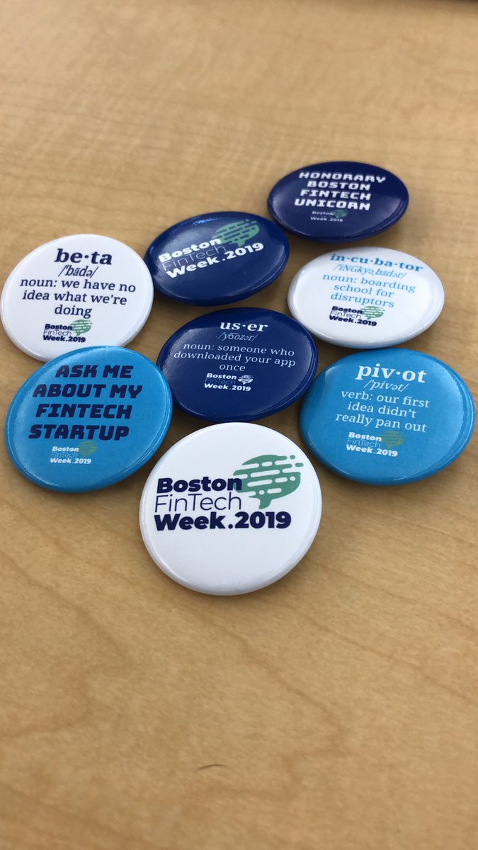 Always raising the bar <a href="/FinTechSandbox/">FinTechSandbox</a> - Don’t mess with our pin game- You will not win
#BostonFinTechWeek2019  <a href="/tatianavsurban/">Tatiana Urban</a> <a href="/jeandonnelly12/">jean donnelly</a> <a href="/sarah_biller/">Sarah Biller</a> <a href="/davidjegen/">Jegen (he/him)</a>