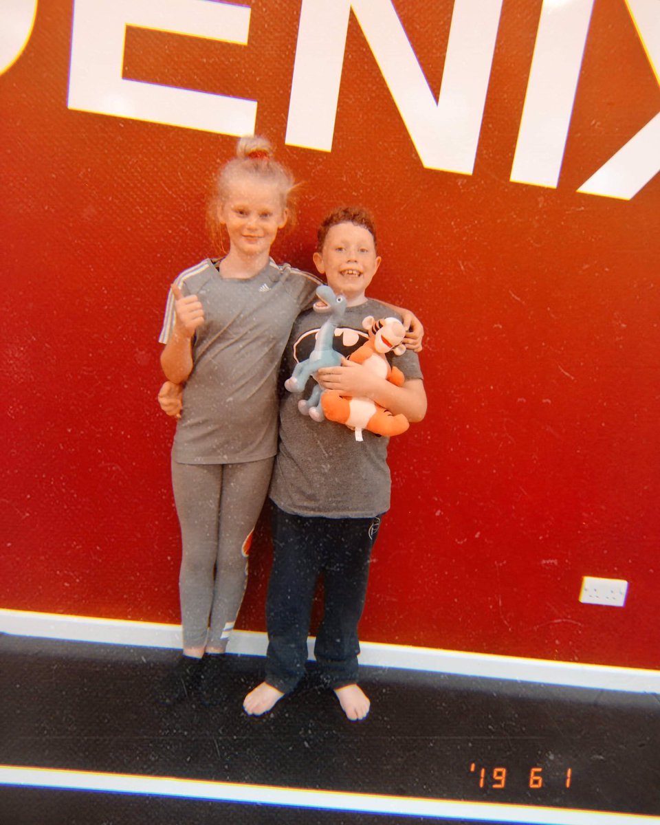 Proud coach tonight of these 2, Ethan listened exceptionally well learning the first part of the IAC routine🌟 thanks to Ella who is a support peer in our Rec classes, she has shone as a future coach by supporting Ethan, with her patience, and caring nature, Bursting with pride x