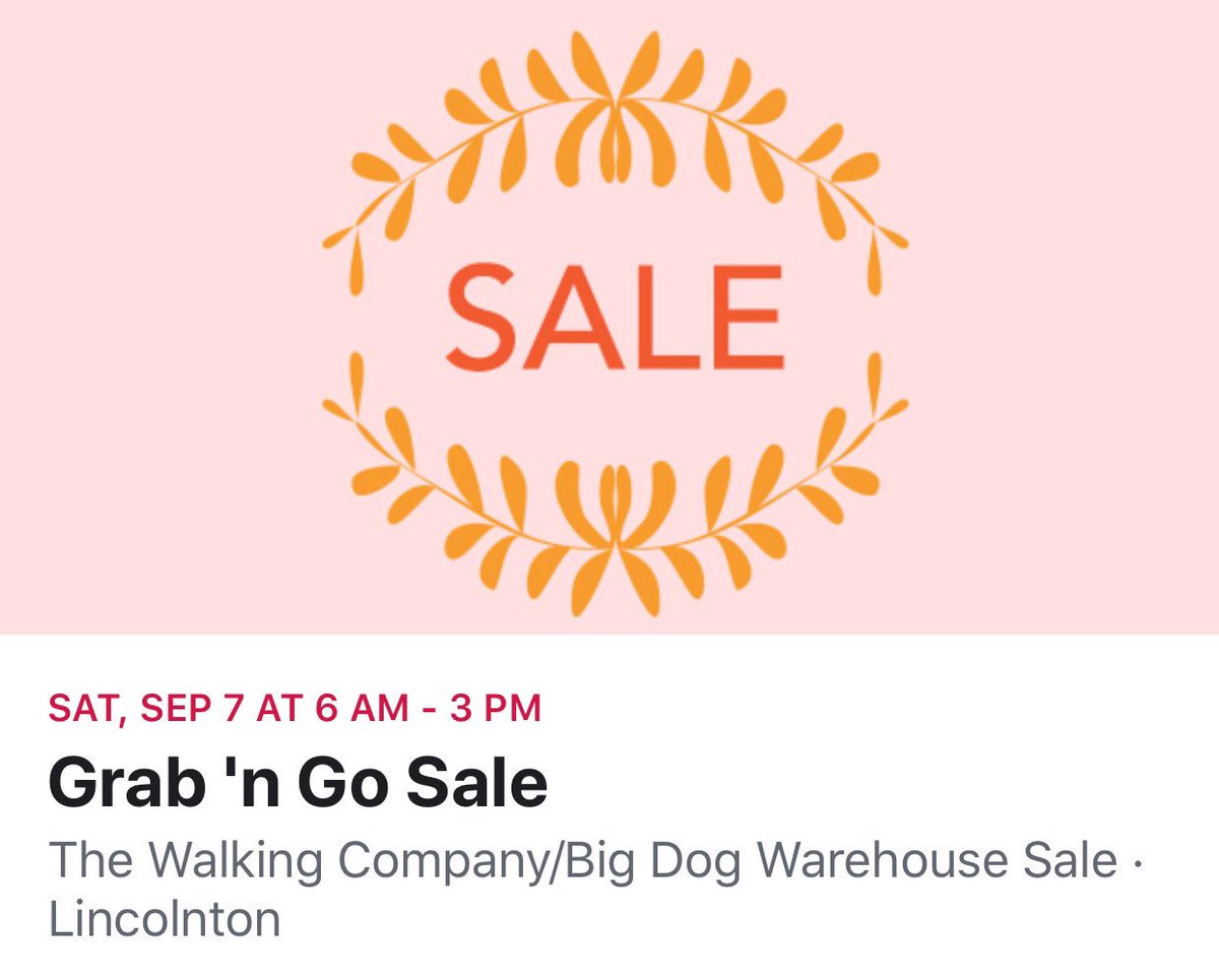 the walking company warehouse sale