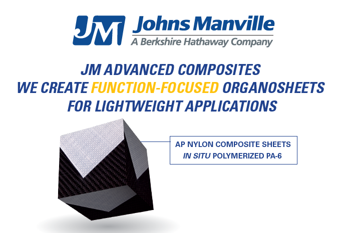 JohnsManville's tweet photo. Next week we're joining over 300 exhibitors from 30 countries at @ceshow in Germany. We look forward to meeting customers and suppliers at Hall 7/booth C86-03! Stop by in person and stay tuned on social to learn about JM's affordable thermoplastic #composite products. https://t.co/AqeqVmnLDB