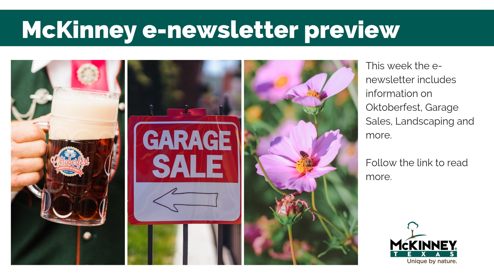 City Of Mckinney Tx On Twitter Mckinney Weekly News