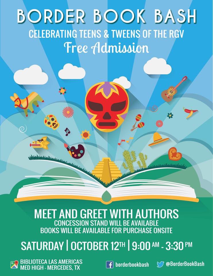 esc1library's tweet image. Free event for teens and tweens. Bring a carload if kids from your neighborhood or bring a bus of kids from your campus!
@BorderBookBash 2019 will be held at Biblioteca Las Americas in Mercedes, Texas October 12, 2019!