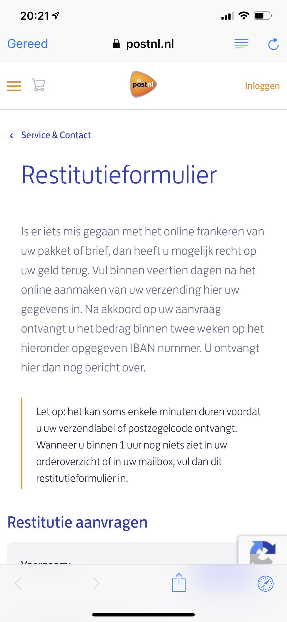 postnl geld terugvragen hobbymatig geld verdienen