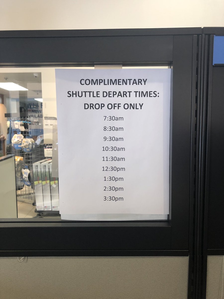 New NO #customerservice policy here. Uber is discontinued. They will shuttle you somewhere but you are on you own getting back. I don’t  mind walking a couple miles, but in blazing So Cal heat it’s not fun. I’m not buying my next car here. <a href="/AutoNation/">AutoNation</a>