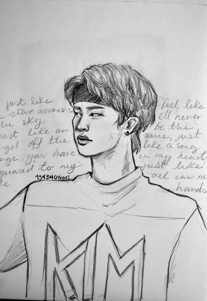 20190621 / day 172i was listening to Dean's Like a Star cover while drawing Jin  #btsfanart @BTS_twt